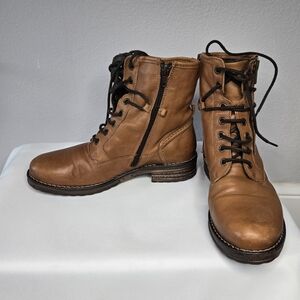 Eric Michael Imelda Tan Leather Boot